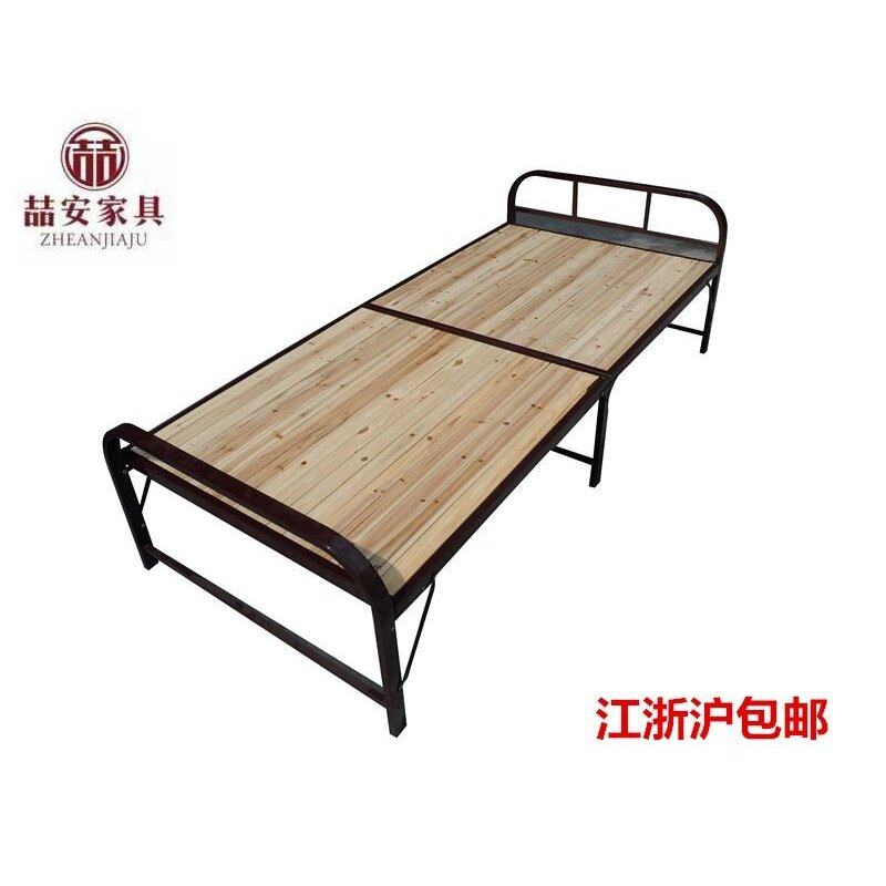 ft江浙沪批发钢木折叠床木床床陪护儿童床单人床加午休厚实床