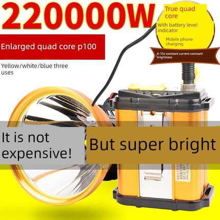 头灯强光充电超亮分体钓锂电疝气探头戴式钓鱼照明夜户外led矿灯