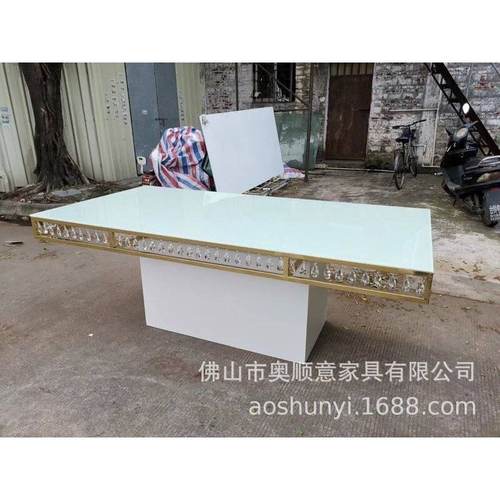 厂家直销批发婚庆蛋糕桌子 不锈钢蛋糕桌玻璃婚礼水晶圆台餐桌