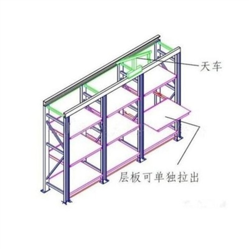 仓库展示货架重型钢制模具货架五金半开抽屉式模具货架 直销批发