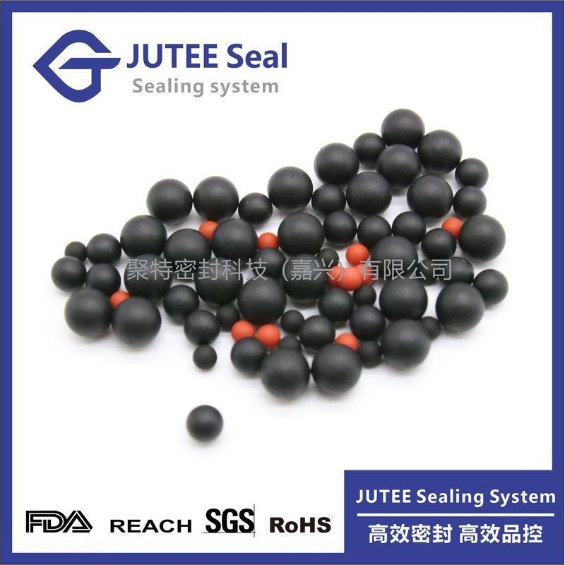 新款直销氟胶丁腈硅胶耐磨高弹实心圆形橡胶球振动筛平台水磨无痕