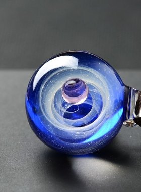 淄博琉璃宇宙玻璃星空球吊坠情侣创意七夕情人节爆款礼物不掉色