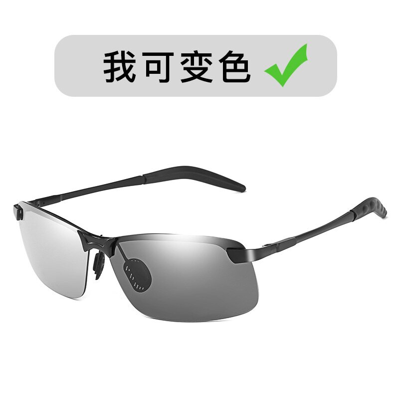 新品3043升级版弹簧腿偏光变色太阳镜男士墨镜开车驾驶钓鱼眼镜