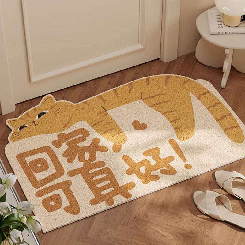 地垫门口耐脏卡通猫猫垫除尘耐磨丝泥地刮脚垫玄关土家用蹭入户圈,居家布艺,入户地垫,淘宝优惠券,粉丝福利购,淘宝优惠卷