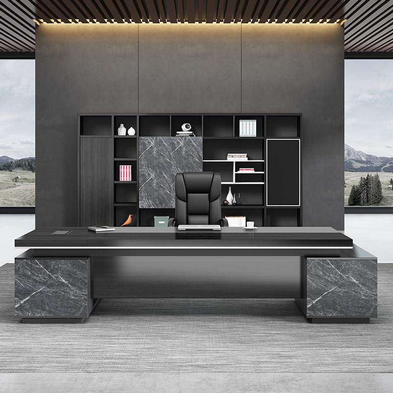 老板办公桌总裁桌椅组合简约现代办公室家具大班台总经理办公桌子