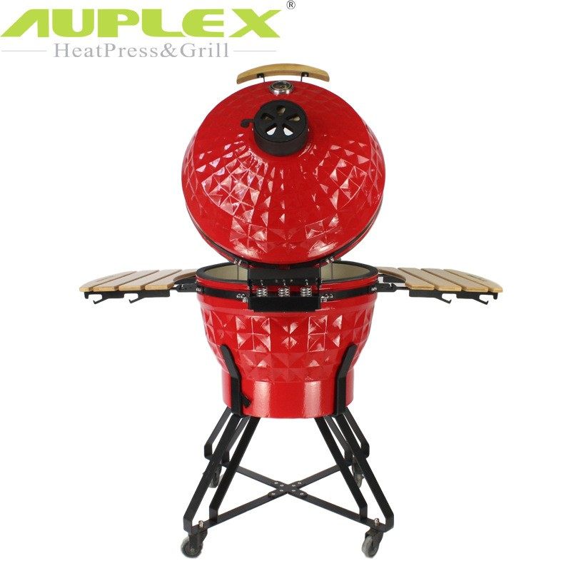 24英寸红色陶瓷烧烤炉推荐款现货多人烧烤架BBQ省炭可移动烤鱼炉,厨房/烹饪用具,烧烤炉,淘宝优惠券,粉丝福利购,淘宝优惠卷