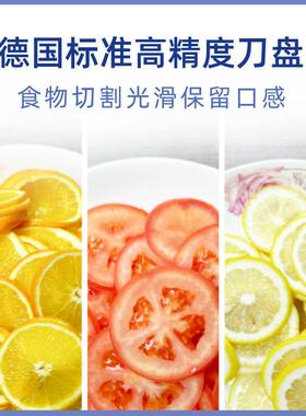 VTKE商用果蔬切片机厨房多功能切土豆柠檬不锈钢电动切片切丝机