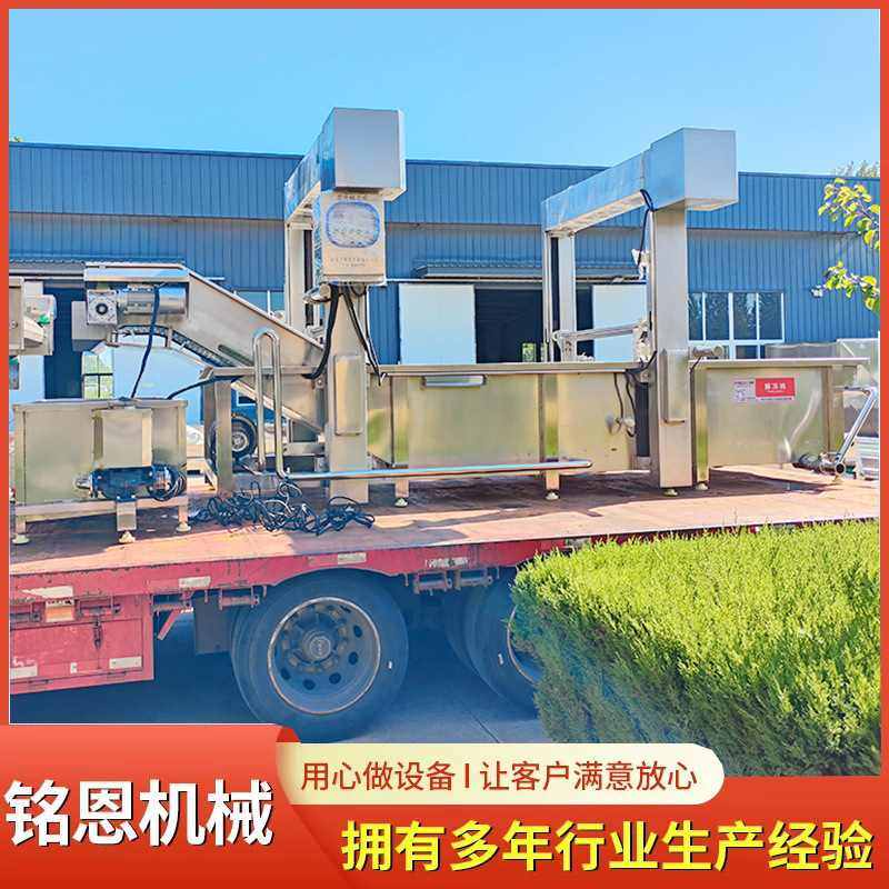 风干鸭脖解冻机 手撕鸭脖加工设备 鸭脖解冻定型蒸煮流水线配套