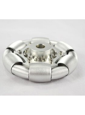 100mm铝全向轮（omni directional wheels)单片90°铝轮 14179S