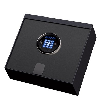 智能上翻保险箱抽屉式隐形保险柜家用小型大容量迷纯钢车载密码箱