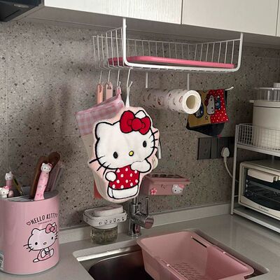 hellokitty擦手巾挂式可爱超强吸水加厚毛巾厨房家用高颜值手帕