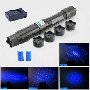 015户外防身探险镭射指教鞭手电星笔5救援引导瓦信号灯满天星激光