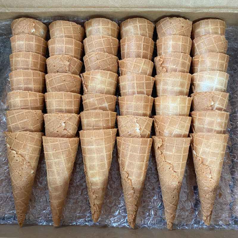 福通冰激凌卷筒机加热板可定冰淇淋脆筒机器转速可调双头冰激凌机