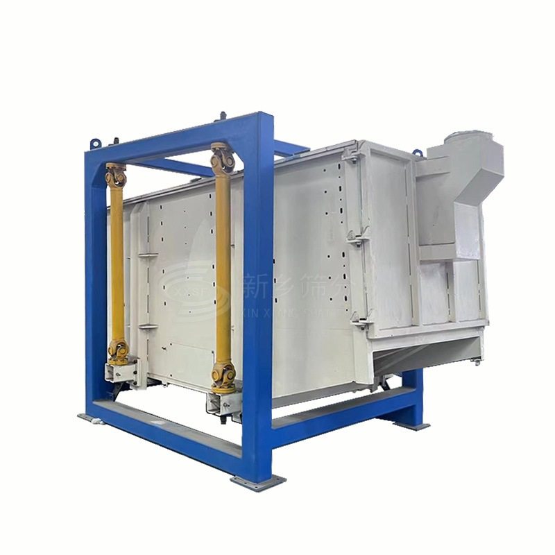 厂家塑料粉碎上料震动筛黑曜岩粉末高效筛分机石膏粉方形摇摆筛