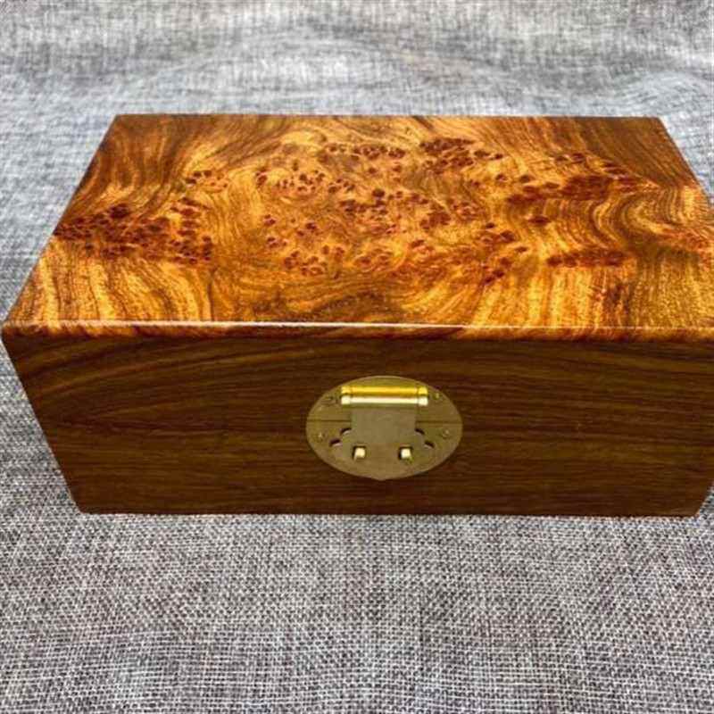 黄花梨首饰盒实木非洲黄花梨收纳盒红木首饰盒送礼品盒实木首饰盒