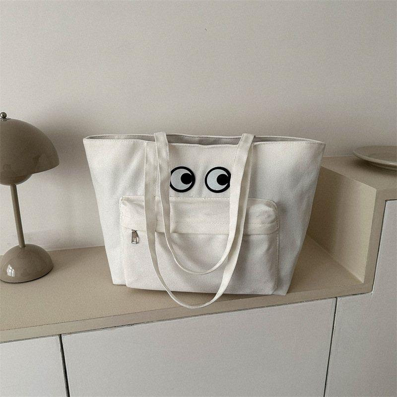 新品 2023新款大容量时尚帆布包女单肩休闲简约手提包学生上课托,箱包皮具/热销女包/男包,托特包,淘宝优惠券,粉丝福利购,淘宝优惠卷