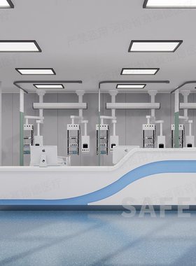 定制医院家具电解钢板护士导台站护士医台人造石导诊工作台亚克力