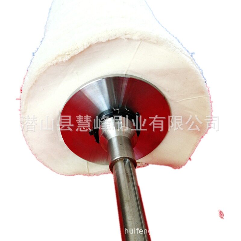 纺织皮革钢琴架子抛光抛光棉布布轮 防羽府绸布抛光毛刷辊