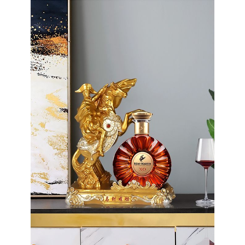 拿破仑xo洋酒架酒柜装饰品摆件高档创意客厅简约现代人头马酒架