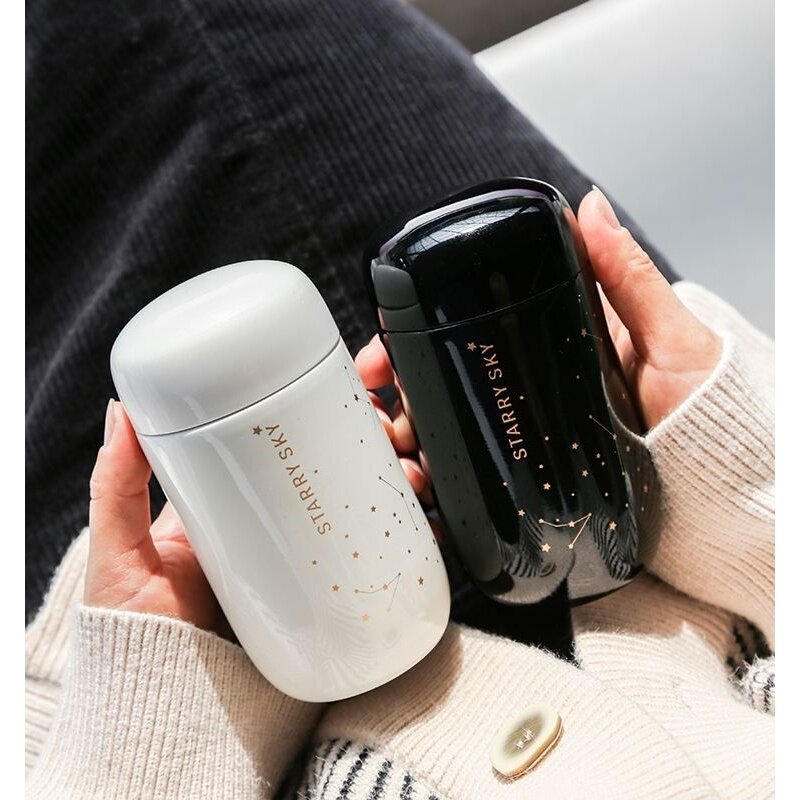 情侣保温杯男高颜值便携小巧200ml迷你创意304不锈钢女士网红水杯