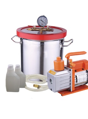 1 stage 220V 1/3HP vacuum pump RS-2 with 3gal vacuum chamber