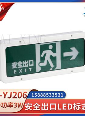 **海星船用安全出口标志灯LED诱导灯HY-YJ204/205/206应急低位*