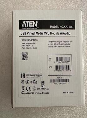 **盒装ATEN ALTUSEN KA7176 KVM模块 USB VGA RJ45带音频 切换*