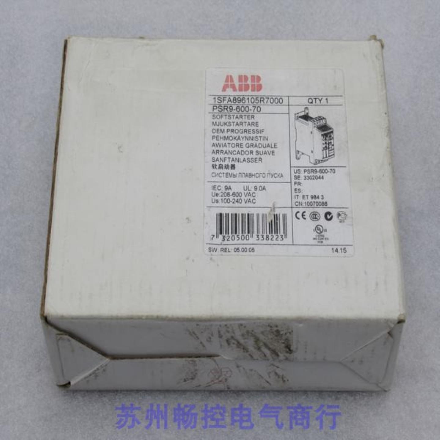 ***现货销售*全新ABB软启动器 1896105R7000 现货PSR9-600-70*