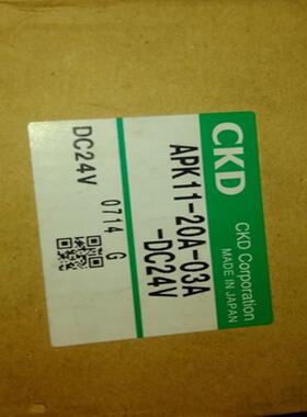 **APK11-15A-03A-DC24V,APK11-20A-03A-DC24V,CKD电磁阀，现货*