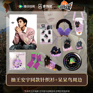 现在就出发3官方正版周边王安宇呆呆鸟扭蛋机同款针织衫