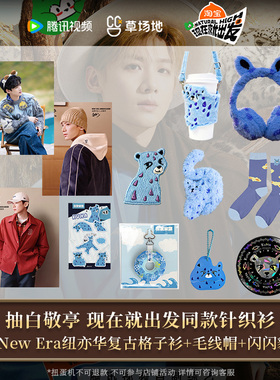 现在就出发3官方正版周边白敬亭闪闪豹扭蛋机同款针织衫毛线帽