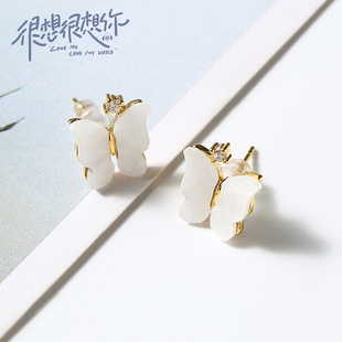 很想很想你周也主演顾声剧中同款 耳环项链气质耳圈耳扣耳饰女百搭