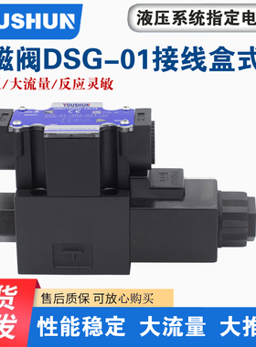 油研型六通单头盒式液压电磁换向控制阀DSG-01-2B2-D24/A240-50