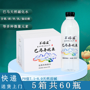 包邮 拍一发5箱巴马寿优泉水350mlx12瓶整箱 天然弱碱性水饮用水