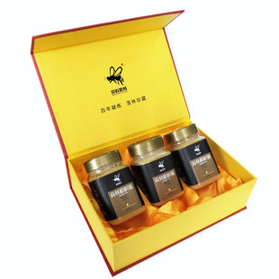 黑龙江官方虎林迎春黑蜂椴树蜜东北椴树蜜雪蜜蜂蜜500g*3节日礼盒