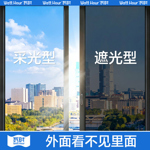 【外面看不到里面】单向防窥膜