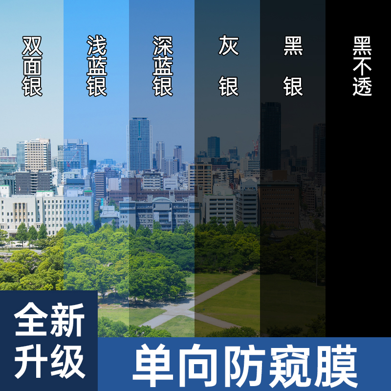 【外面看不到里面】防窥玻璃贴膜