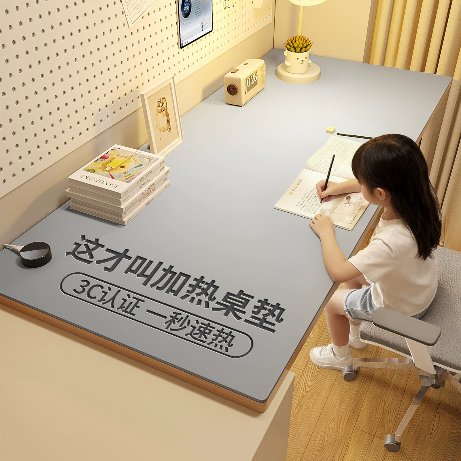 【真3c认证】一秒速热加热鼠标垫