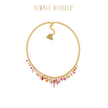 SimpleRituals钟楚曦孟子义同款意大利小众琉璃水晶夏意花语项链