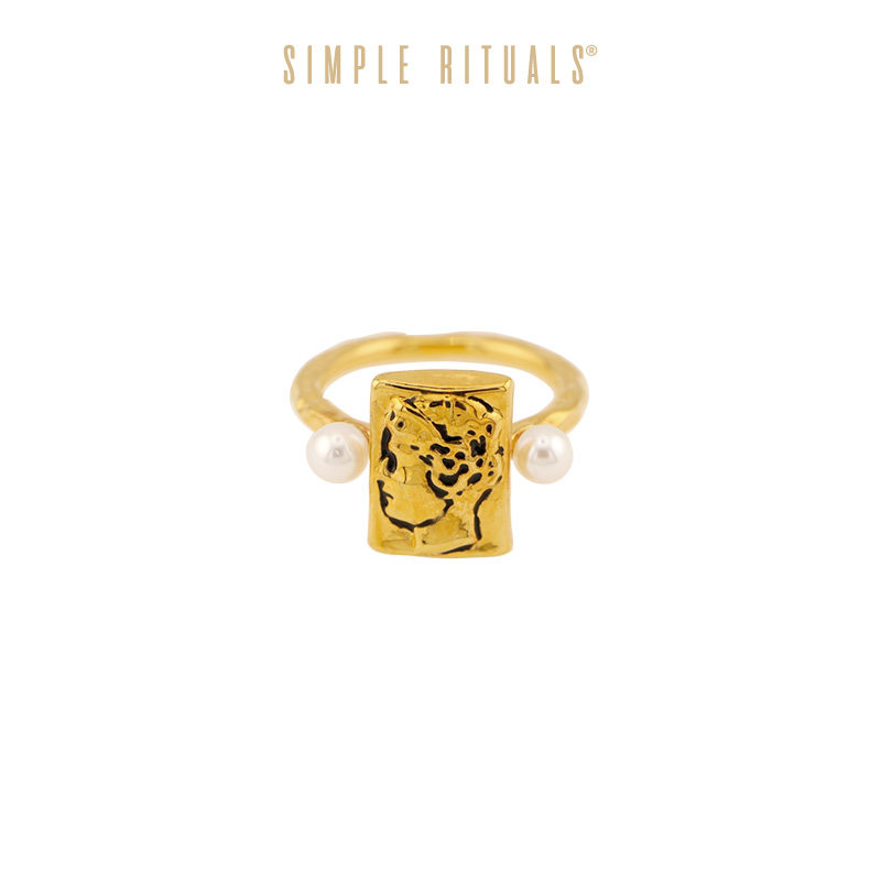SimpleRituals 25春夏意大利小众设计阿芙洛狄忒女神天然珍珠戒指
