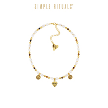 Simple Rituals虎眼石巴洛克珍珠三吊坠项链高级款小众生日礼物