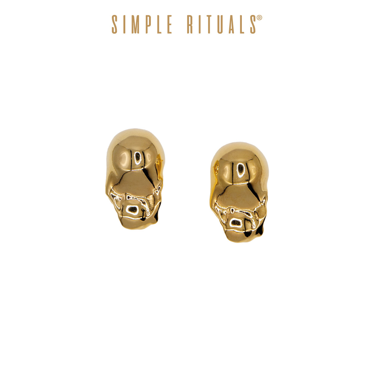 意大利小众设计师镜面巴洛克耳钉