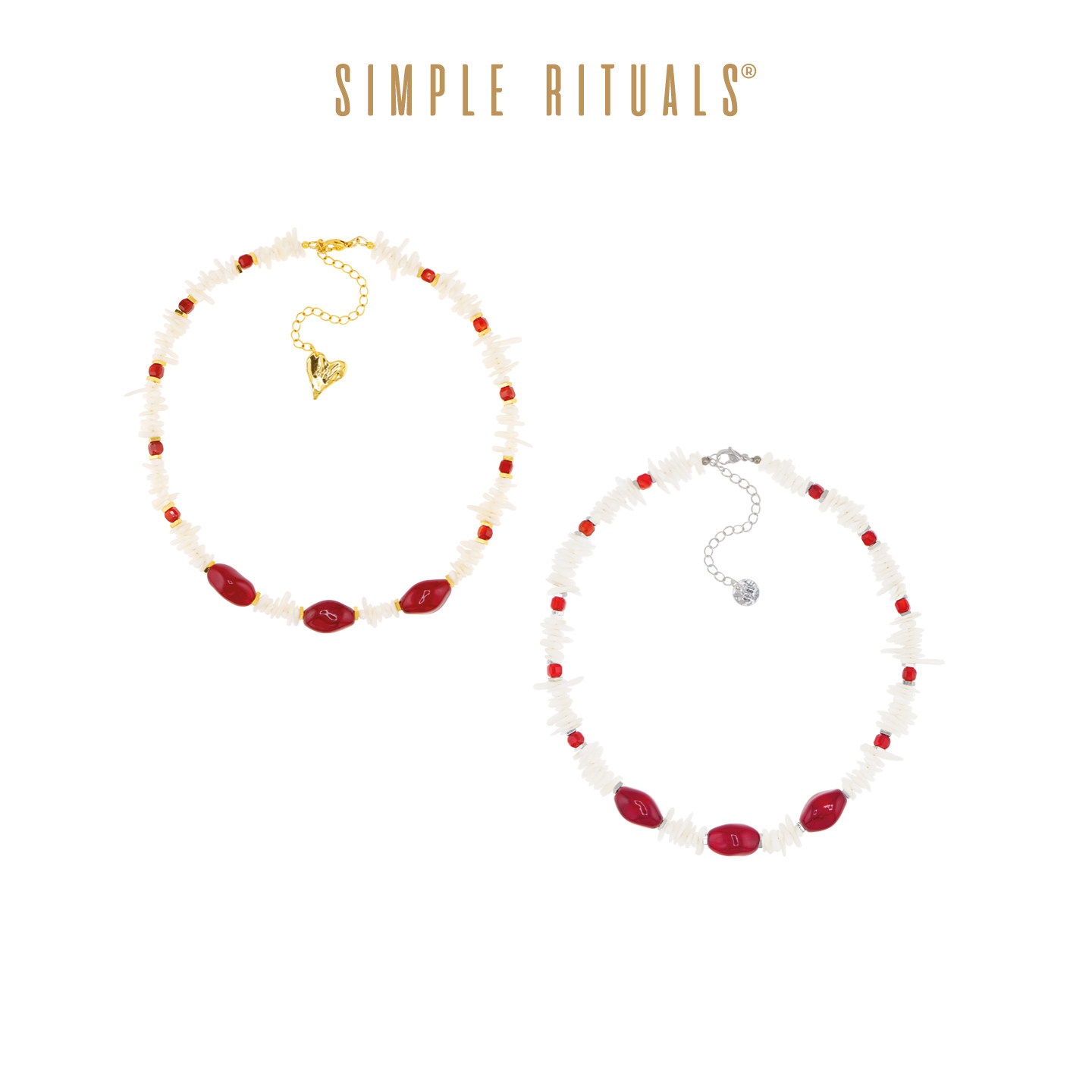 SimpleRituals意大利威尼斯琉璃圣诞节日礼物红色女友项链度假风