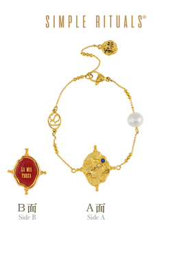 SimpleRituals 马年限定双面红玛瑙珍珠小马手链女本命年转运礼物