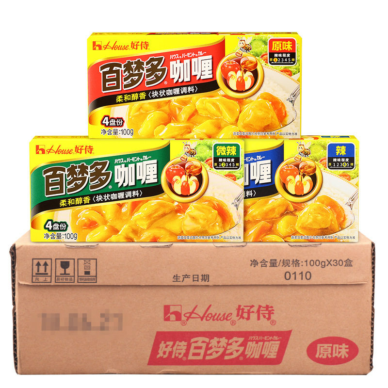 好侍咖王日式咖喱块百梦多速食咖喱鸡肉饭调味料整箱商用图片