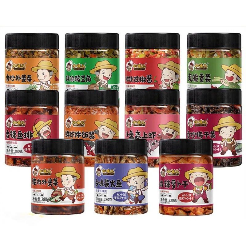 旗舰小味儿外婆菜瓶装下饭酱辣椒酱萝卜干香辣罐装即食下饭菜