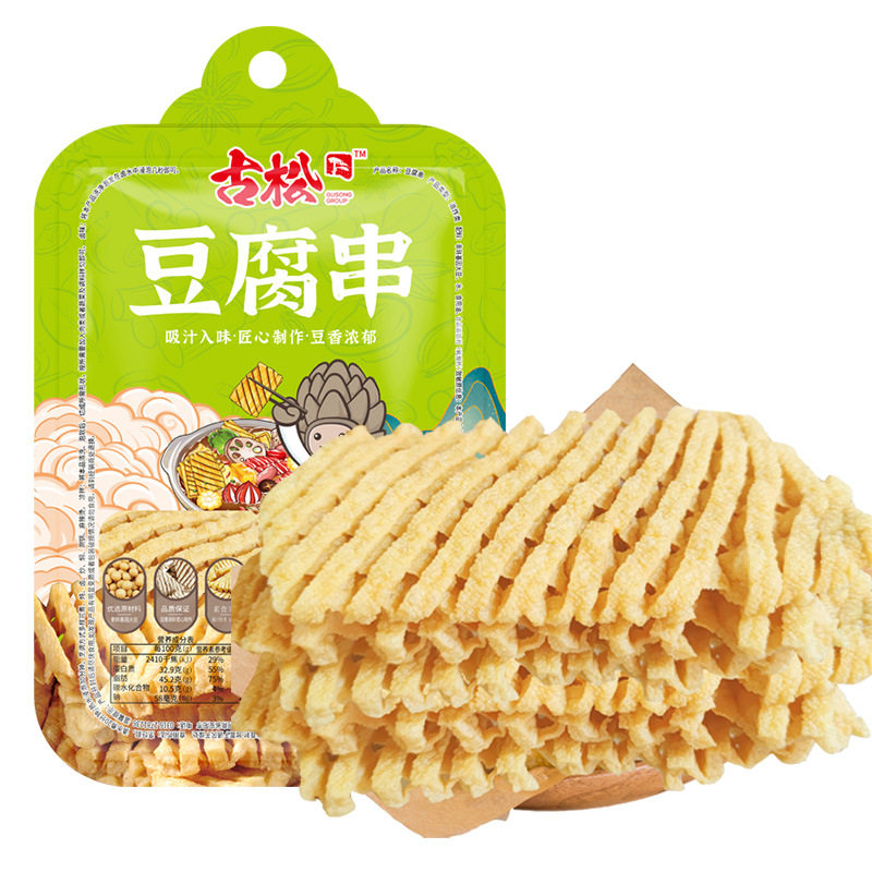 古松豆腐串豆腐丝干豆皮腐竹段响铃卷豆制品家用火锅麻辣烫图片