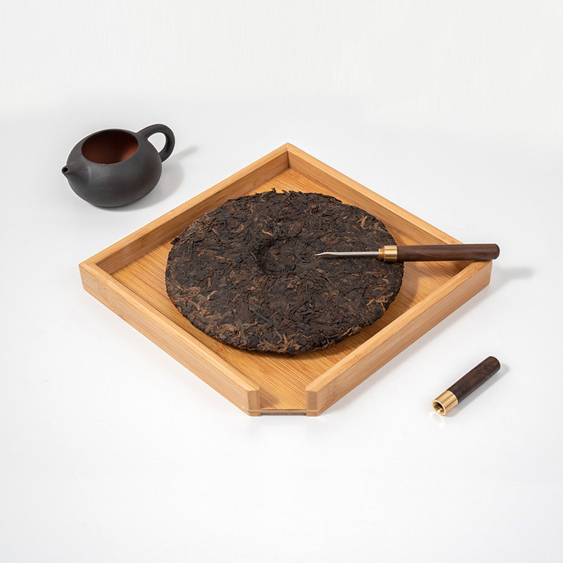 竹制分茶盘普洱茶开茶赏茶盘茶叶审评盘方形样茶盘茶叶评鉴叶底盘