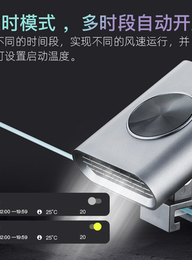 魔点智能控温风扇F2 温度监控启停