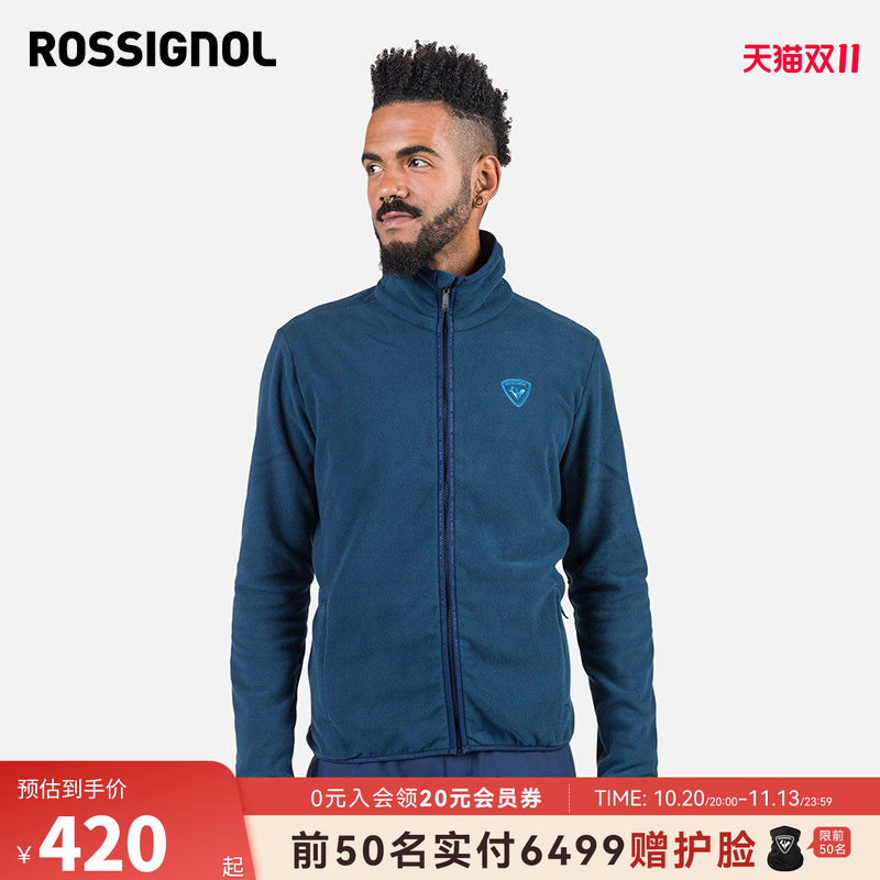 ROSSIGNOL金鸡男士滑雪抓绒上衣保暖中间层滑雪内搭